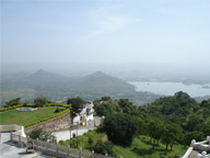 Panoramic view from Sajjangarh, Udaipur.