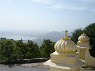 View of lakes from Sajjan garh, Udaipur.